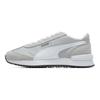 Puma R78 Fabric Cow Split Leather Synthetic Comfortable Shock Absorbing Wear Resistant Low Top Casual Shoes Unisex Casual Shoes Silver White 392901-08