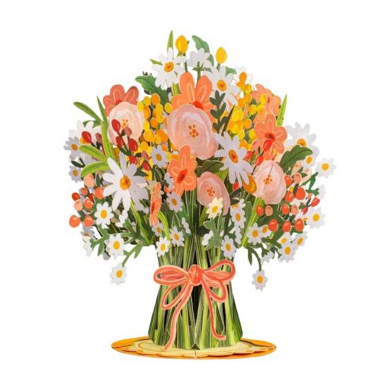 Evigt Blommande 3D Pop-Up Blommkort Handgjort Återvinningsbart Papperskort Eviga Romantiska Minnen Alla Hjärtans Dag Jubileum Födelsedagspresenter