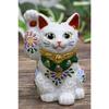 Waza No Kura Cute Beckoning Cat Ornament Kutani Ware Good Luck Right Paw White Glaze Feng Shui Interior Pottery Japanese Style Small Items Birthday