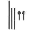 8FT Sliding Barn Door Hardware Roller Track Rail Kit Set for Closet Cabinet