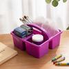 Plastic Storage Basket With Compartments For Kids School Crafts And Toy Organization