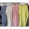 Abito in felpa da donna autunno e inverno Abiti di maglia con cappuccio di media lunghezza Moda Casual Tasche in felpa Abiti di maglione francesi taglie forti
