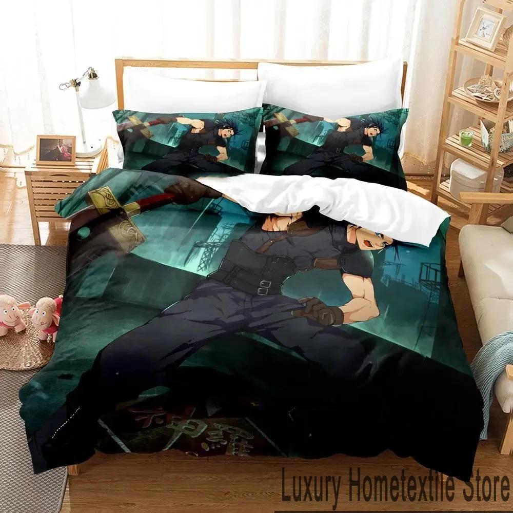 

Elegant Stylish Twin Queen King 3D Print Game Crisis Core Final Fantasy VII Boys Girls Size Bed Adult Quilt Comforter (quilt)-EU Single(135*200cm)3pcs