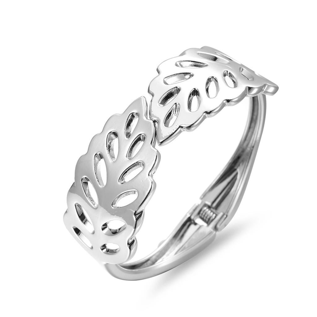 Cross-border Bracelet Women's High-level Bracelet Cross-border Hollow Irregular Leaves Shape Gold Bracelet