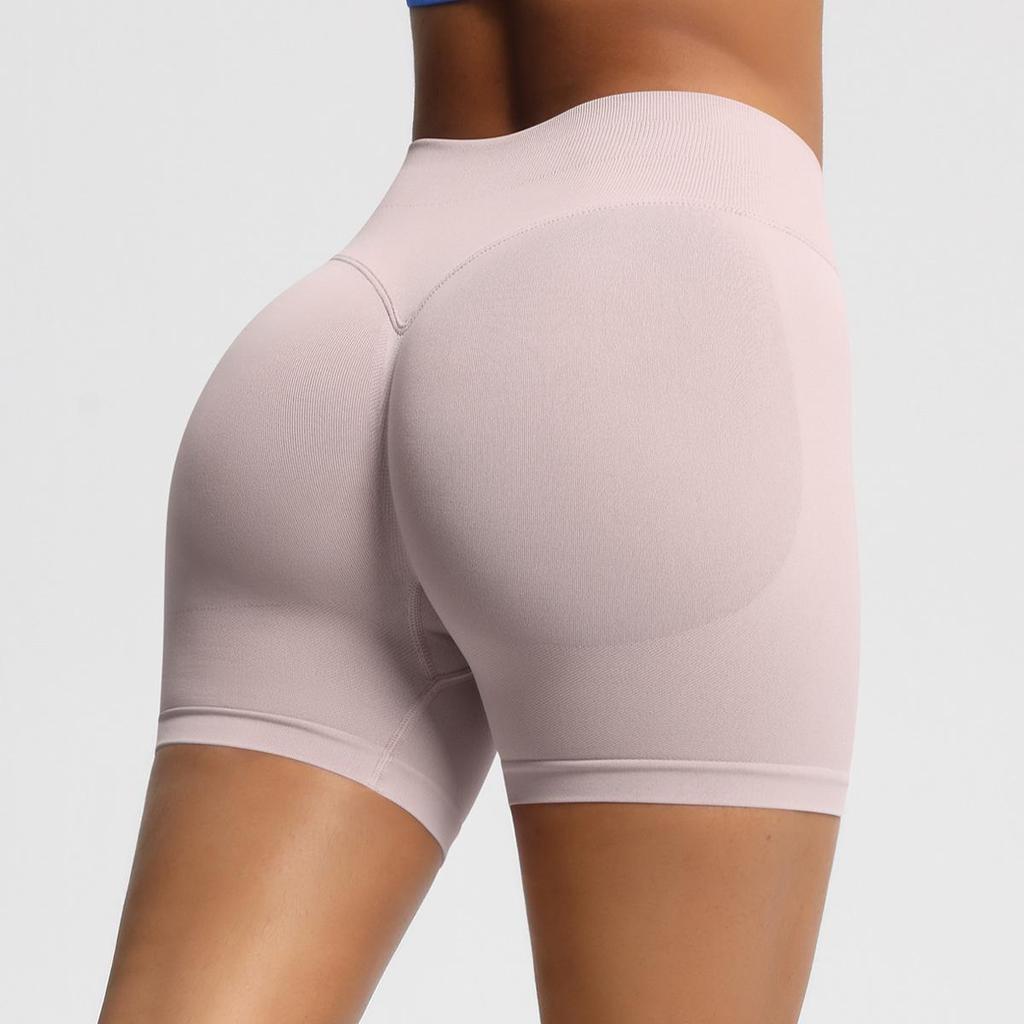 Seamless High-Waisted Butt-Lifting Fitness Shorts for Women - Quick-Drying Yoga and Sports Wear