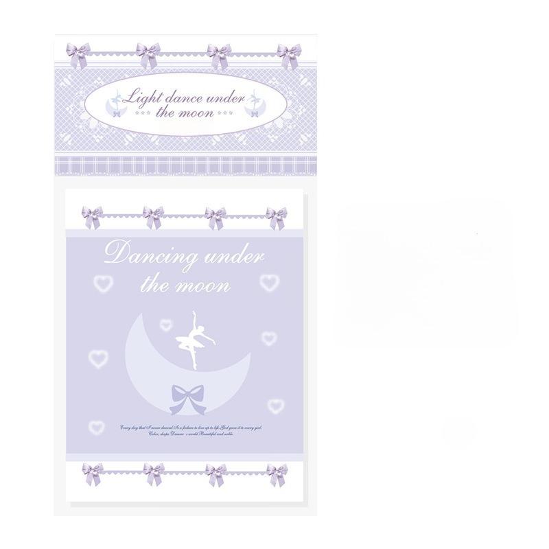 100 fogli Pizzo Coreano Dolce Balletto Scrapbooking Blocco Note Fai da Te Decorazione Diario Carta per Quaderno Carino Blocco Note Non Appiccicoso Studente