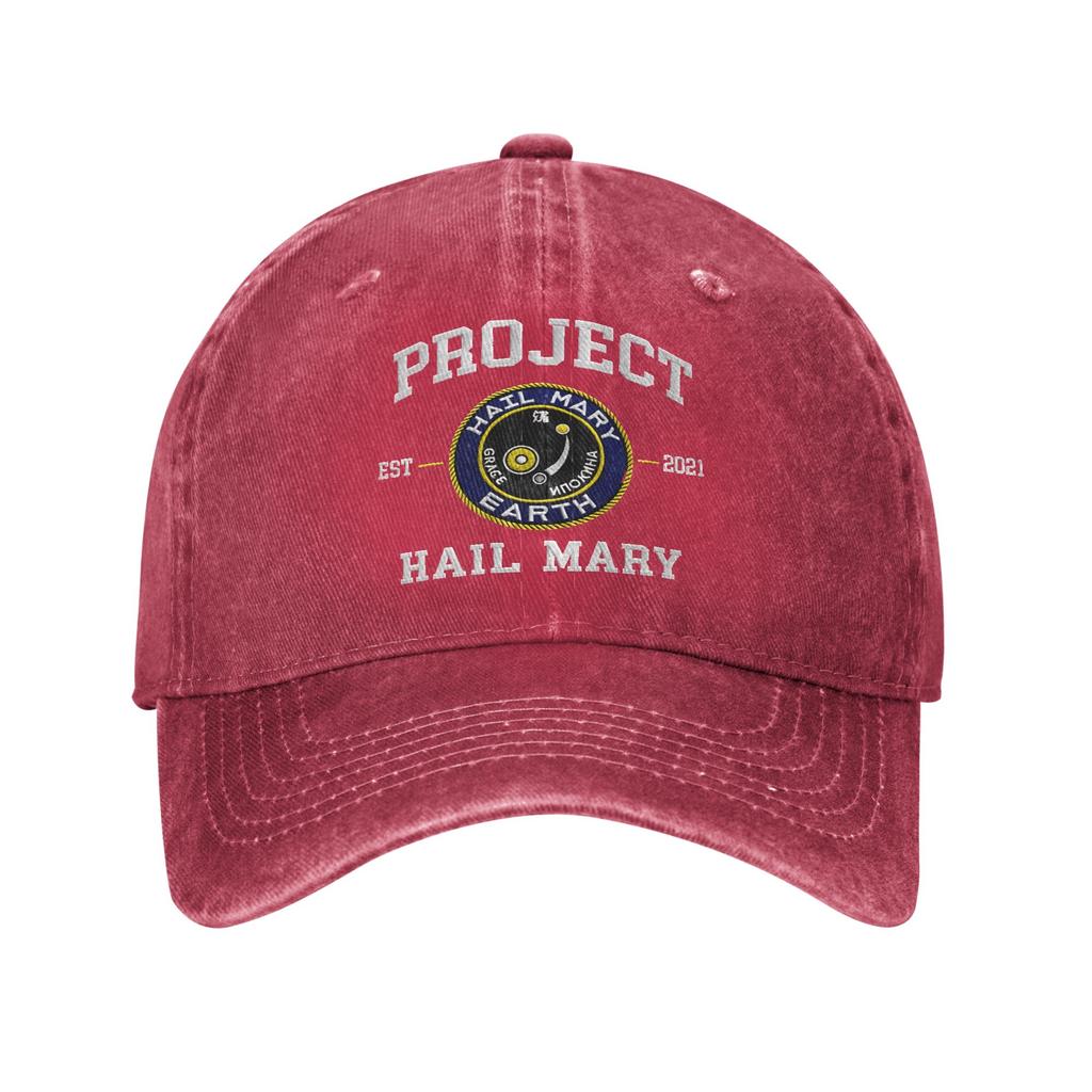 Washed Baseball Cap Project Hail Mary Summer Hip Hop Hats For Women Men Casual Kpop Rock Sun Snapback Cap