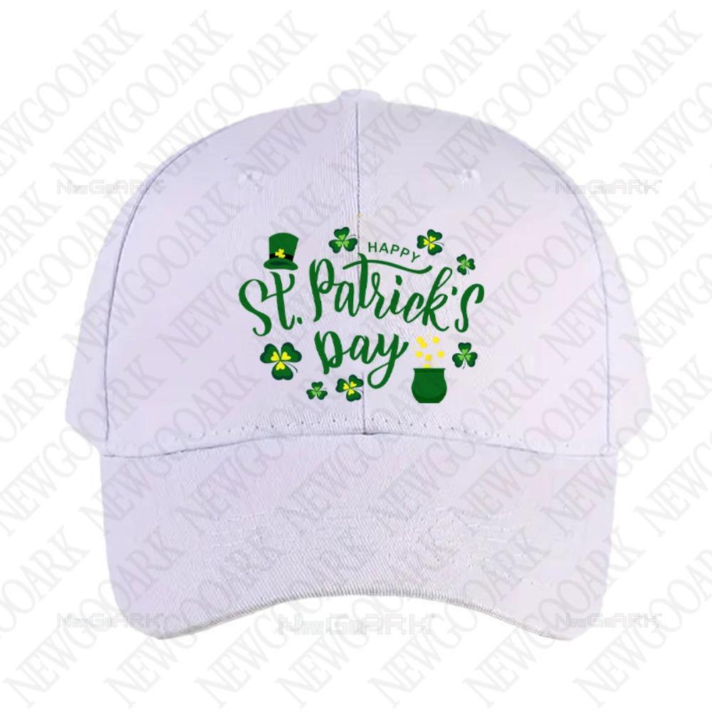 Happy St. Patricks Day Ireland Cap Summer Women Unisex Peaked Hat Fashion Casual Adjustable Printed Baseball Caps Trucker Cap
