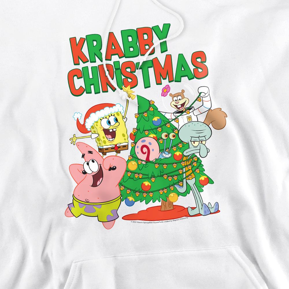 SpongeBob SquarePants Mens Decorating Christmas Tree Hoodie