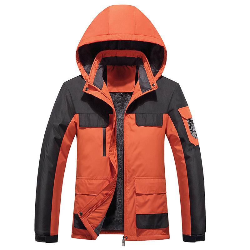 

Зимнее хлопковое пальто, Уличная бархатная утепленная куртка с капюшоном, Хлопковая куртка с подкладкой, Куртка большого размера 4XL