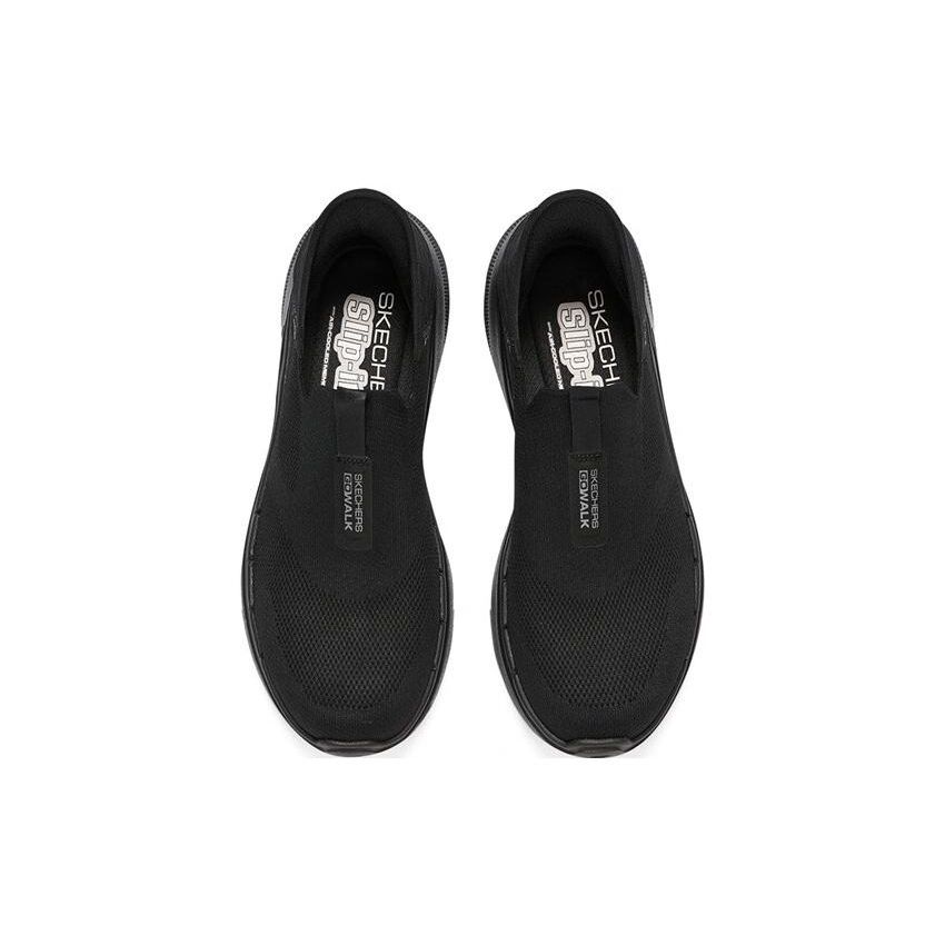 Skechers Go Walk 6 Slip-Ins Comfortable Versatile Shock Absorbing Durable Breathable Lightweight Rebound Low Top Casual Shoes 216278-BBK