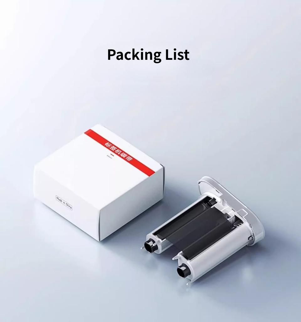 Niimbot M3 Thermotransfer-Etikettendrucker Farbband Schwarz Weiß Rot Golden Grün Blau Farbdruck Karbonband Langzeitlagerung