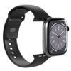 Silicone strap for Apple Watch 42 44 45 49 mm Icon black - 2 pcs.