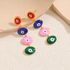 Atoztide Nouvelle Boucle d'Oreille Cœur Imprimé Léopard Vintage pour Femmes Acier Inoxydable Boucles d'Oreilles Statement Pierre Brillante Cadeau de Bijoux de Noël