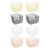 Iron Storage Basket Food Storage Organizer for Countertop Shelf Cabinets