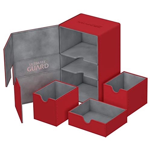 Ultimate Guard Twin Flip Tray Deck Case 160+ Xeno Skin Red