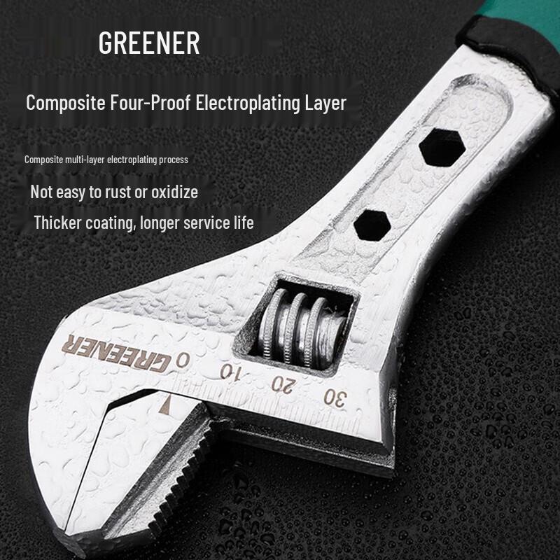 Greener 10-inch Dual-Purpose Adjustable Wrench