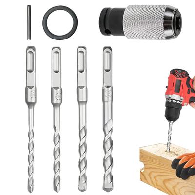 Hammer Drill Adapter Drill Bit Adapter Electric Wrench Drill Bit Conversion Adapter Rotary Hammer Adapter with Impact Drill Bit