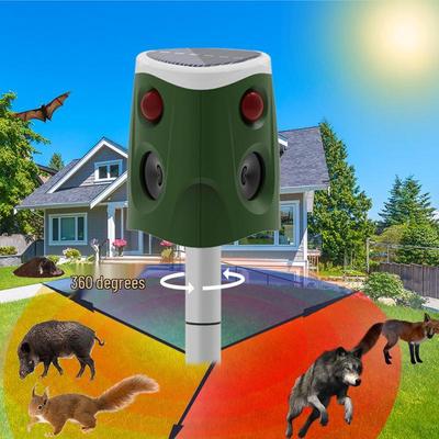 Waterproof 360° Infrared Animal Repellent and Outdoor Alarm for Birds and Rodents