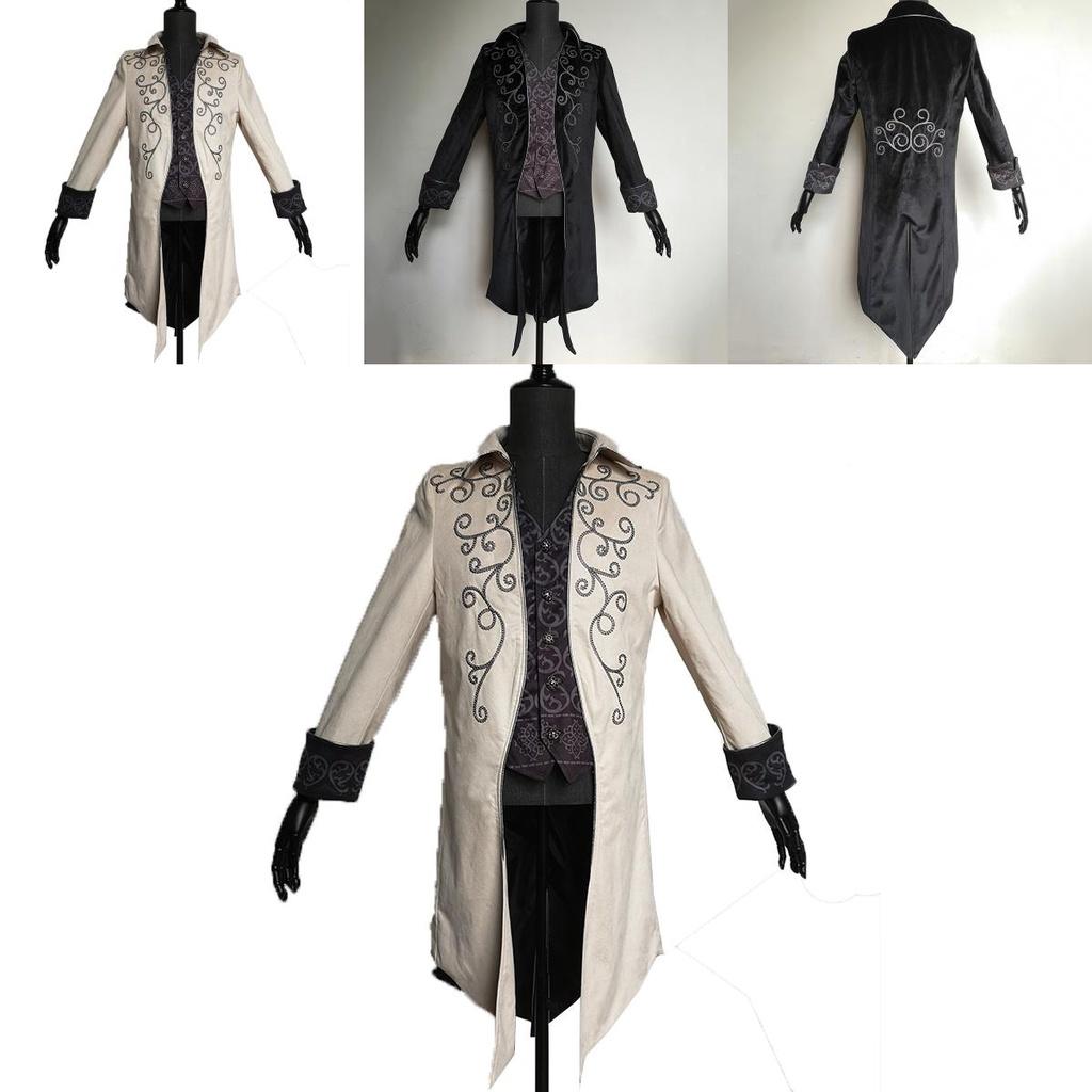 Stunning Vintage Men Tailcoat Jacket With V-neck Design For Unique Outfits