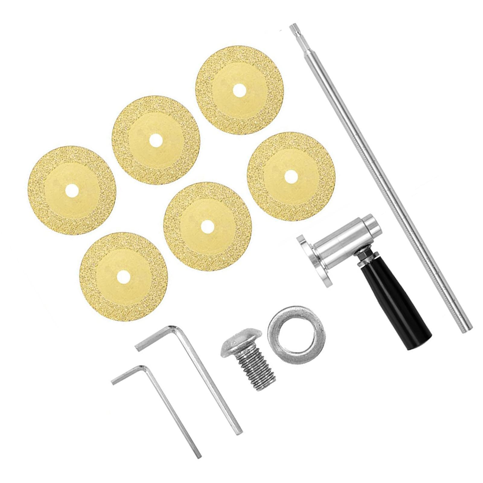 

Внутренний труборез для ПВХ труб, регулируемая глубина резания, хвостовик 1/4 дюйма, 6 пильных полотен для ударного шуруповерта