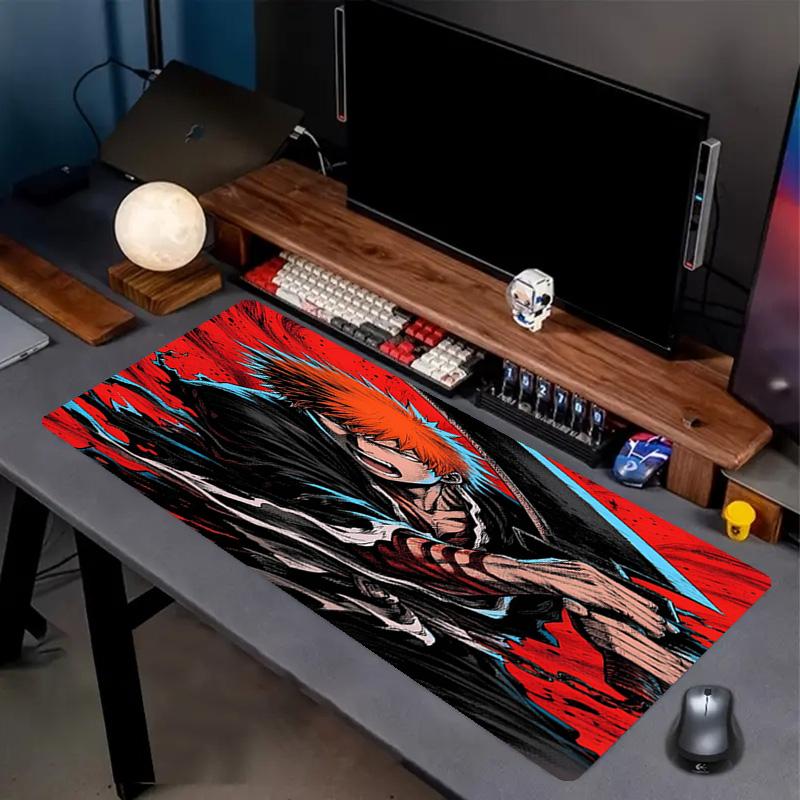 BLEACH Print Mouse Pad, Anti‑Slip Desktop keyboard Mat, for PC Laptop Gaming Working Daily Use, Cool Festival Surprise Gift