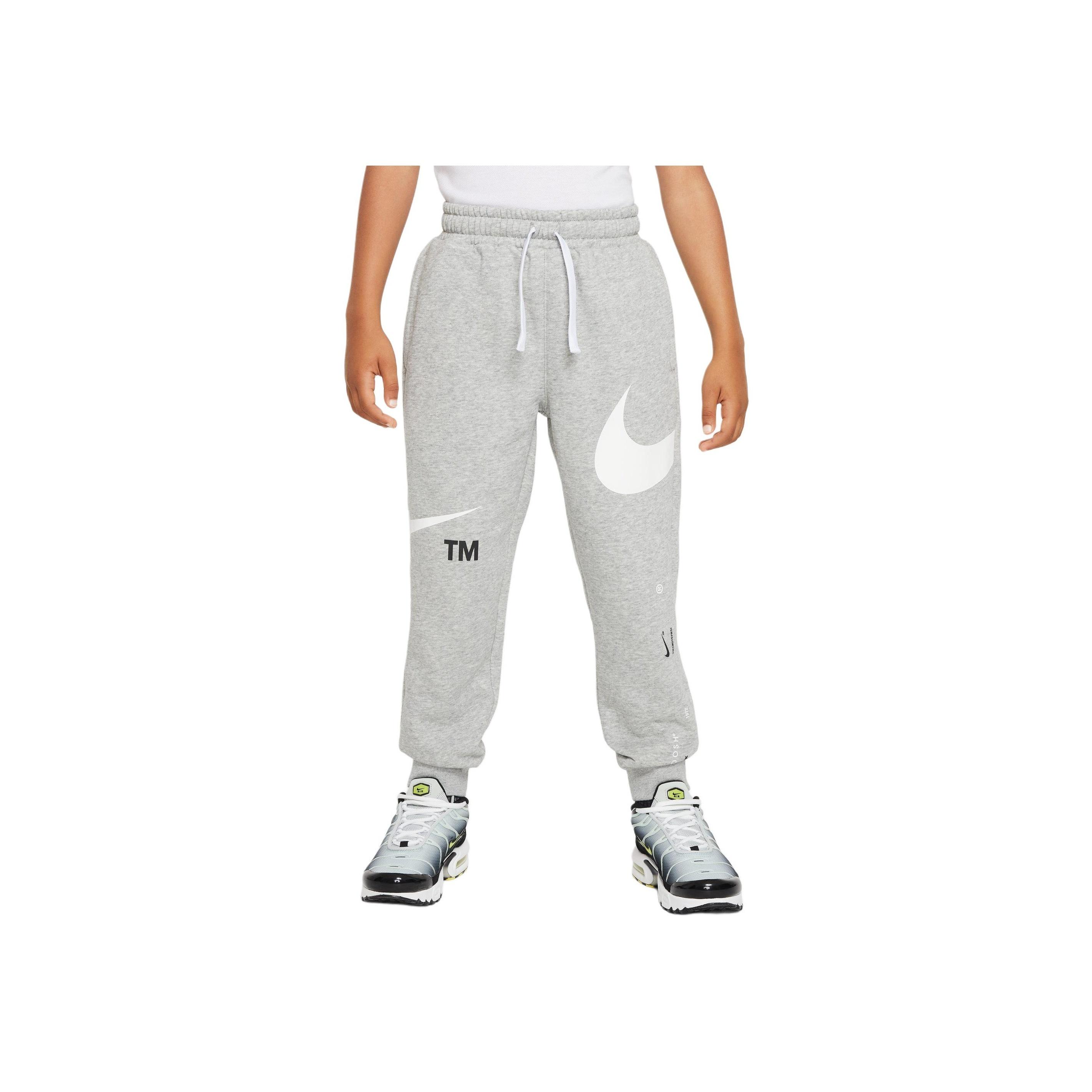 

Брюки Nike с принтом букв, с низкой посадкой и манжетами, детские, низ, темно-серые DO3601-063 S