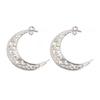 10pcs/lot 41x30mm Vintage Metal Alloy Hollow Moon Charms Jewelry Pendants Findings DIY Jewelry Making Accessories Wholesale