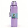 1PC Dual male band black white portrait print 750ml colorful plastic sports water bottle leakproof pop up lid with straw for outdoor work home use