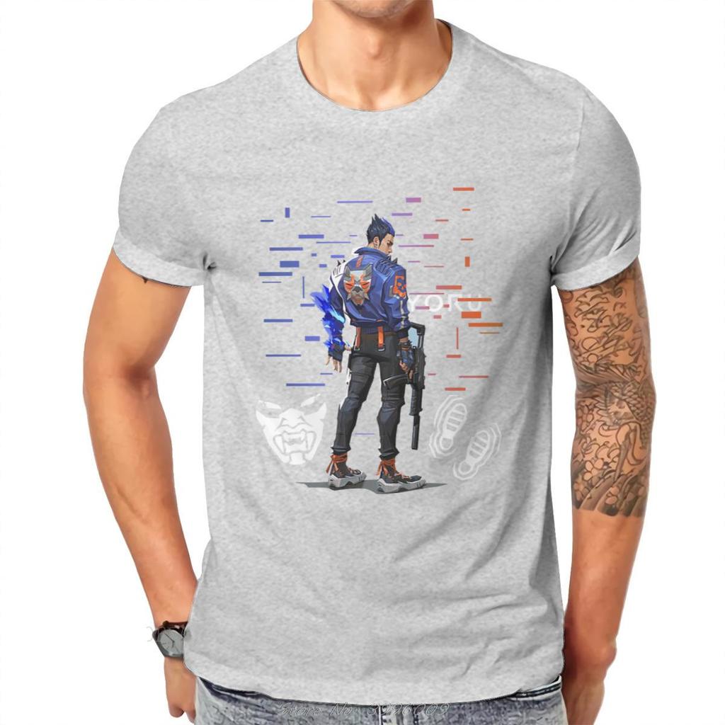 VALORANT Gra Yoru Agent T-shirt Moda Vintage Odzież Męska Topy Luźna Bawełniana Koszulka z Okrągłym Dekoltem