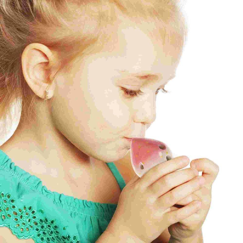 C Tone Strawberry Shaped Ocarina Gradient Color Kids Musical Instruments Toy  Student