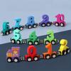 Educational Magnetic Wooden Train Toys Magnetic Digital Train  Kids