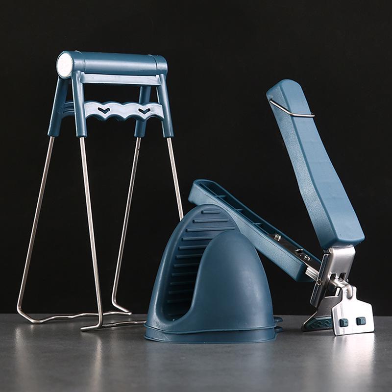 Stainless Steel Heat-Resistant Kitchen Bowl and Plate Clamp