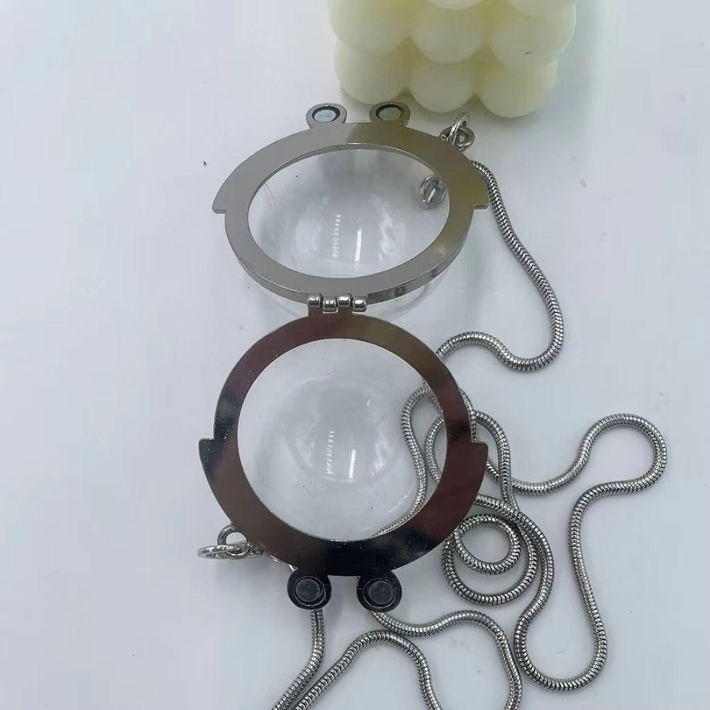 Mini Transparent Crystal Ball Bag Jewelry Display Travel Bag Pendant Jewelry Box Keychain Gifts