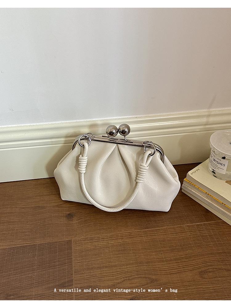 Borsa a Tracolla e da Mano a Forma di Conchiglia, Pieghettata, Carina, tipo Raviolo - Estate 2026