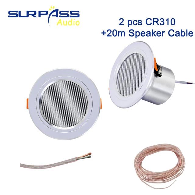 8Ohm 10W Bathroom Ceiling Speaker Background Music System Moisture-proof Aluminum Can Fashion In-ceiling Speaker Sound Quality 5
