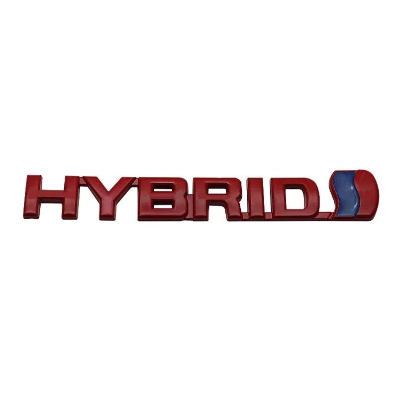 Metal HYBRID Car Front Grille Emblem Auto Body Trunk Badge Decal for  LandCruiser Yaris Camry Vios Corolla 4runner