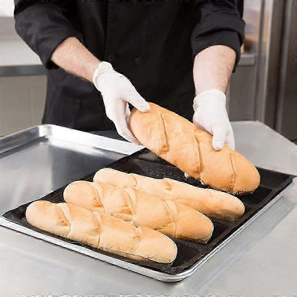 Silikon Perforierte Backformen Sandwichform Baguette Brotbackform Lebensmittelmatte 5 Laibe Antihaft Backpapier
