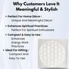 Plus Value Selenite Square Charging Plate - Flower of Life Symbol Reiki Healing Crystal Aura Chakra