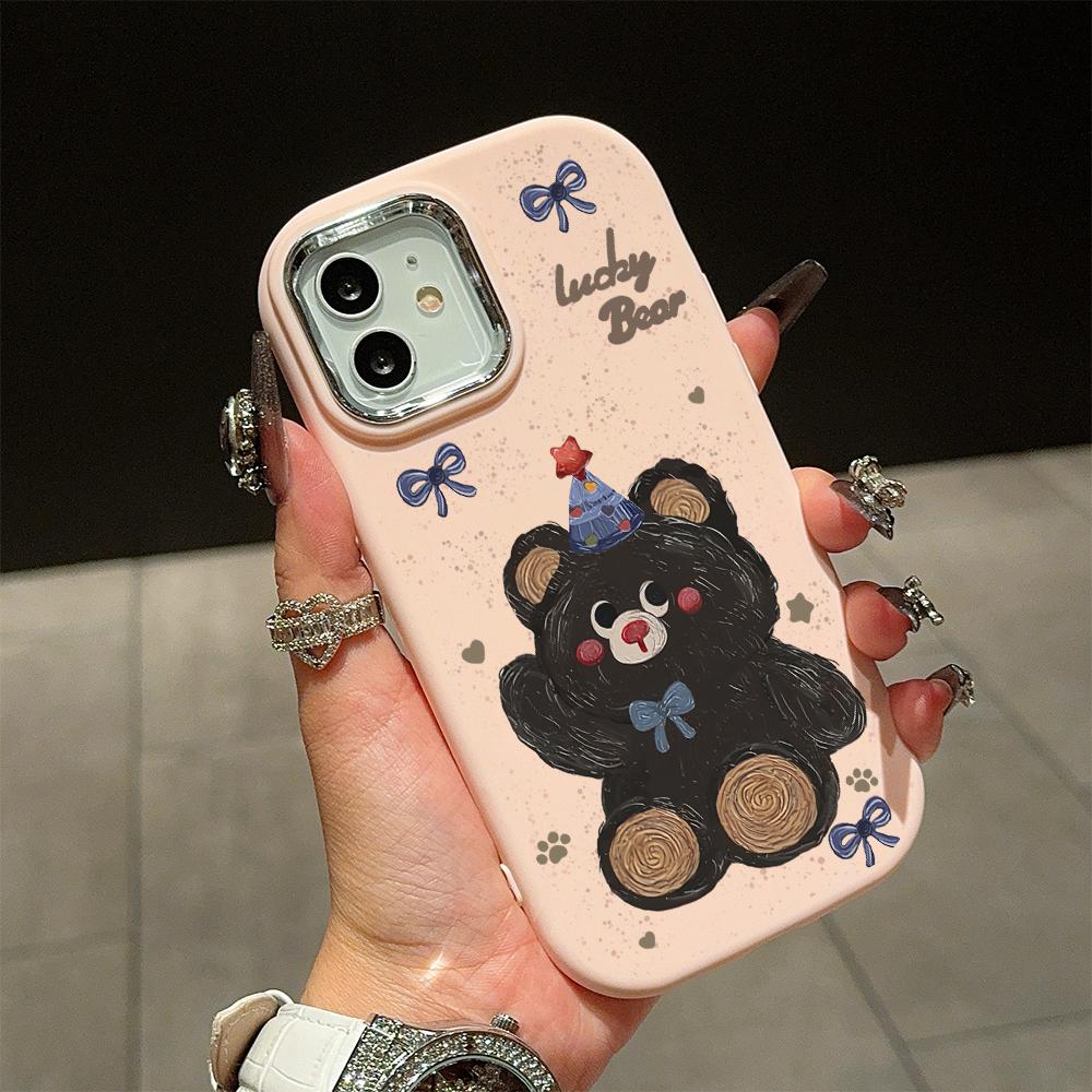 Einfarbige, silberne Randlinse, weiches, flüssiges Silikon, stoßfeste Handyhülle für iPhone, Samsung, Huawei, Honor, Xiaomi, Redmi, OPPO, Realme, Vivo, Infinix, Tecno