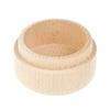 High Quality Round Wooden Wedding Ring Jewelry Trinket Box Wood Storage Container Case