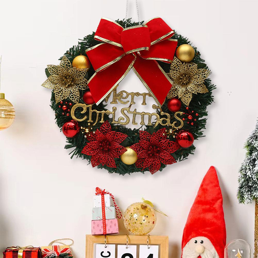 Weihnachts-Türdeko Kränze Realistische Hängende Girlande Dekoration Vielseitige Schleife/Beere/Weihnachtsmann/Rentier für Heimparty-Deko