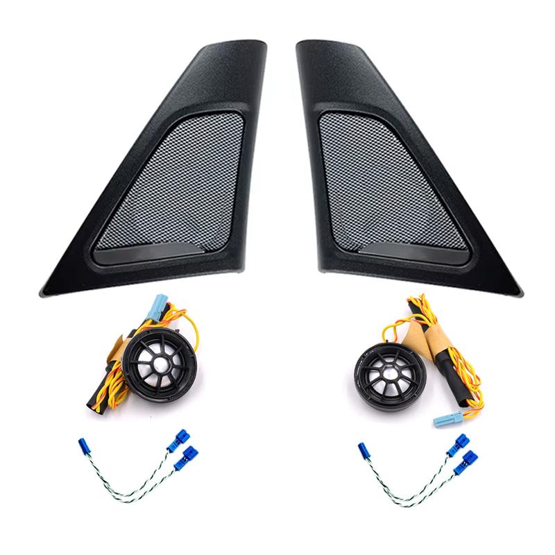For BMW 5 Series F10 F11 Front Door Speaker Tweeter Cover For BMW Head Treble Horn Loudspeakers With Cable Speakers Accessories