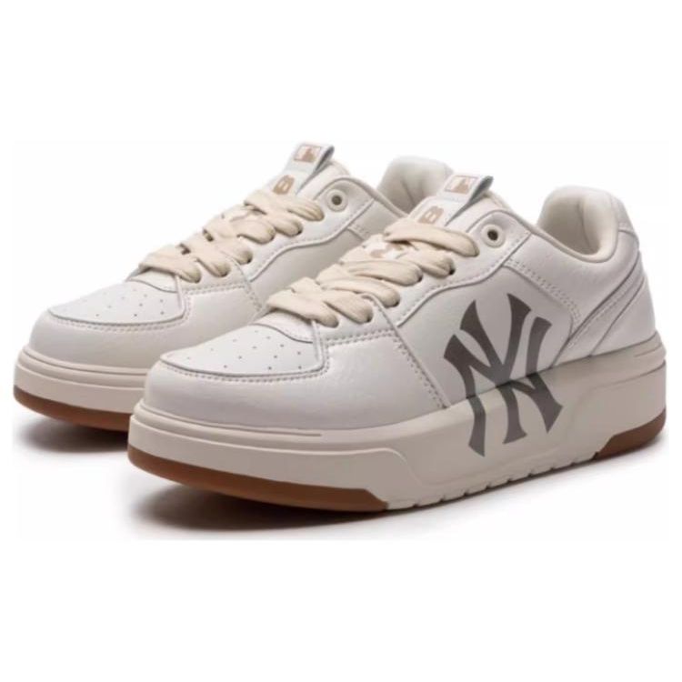 MLB Chunky Liner Crocodile Pattern Versatile Low-Top Sneakers Unisex sneakers White 3ASXCLX4N-50WHS