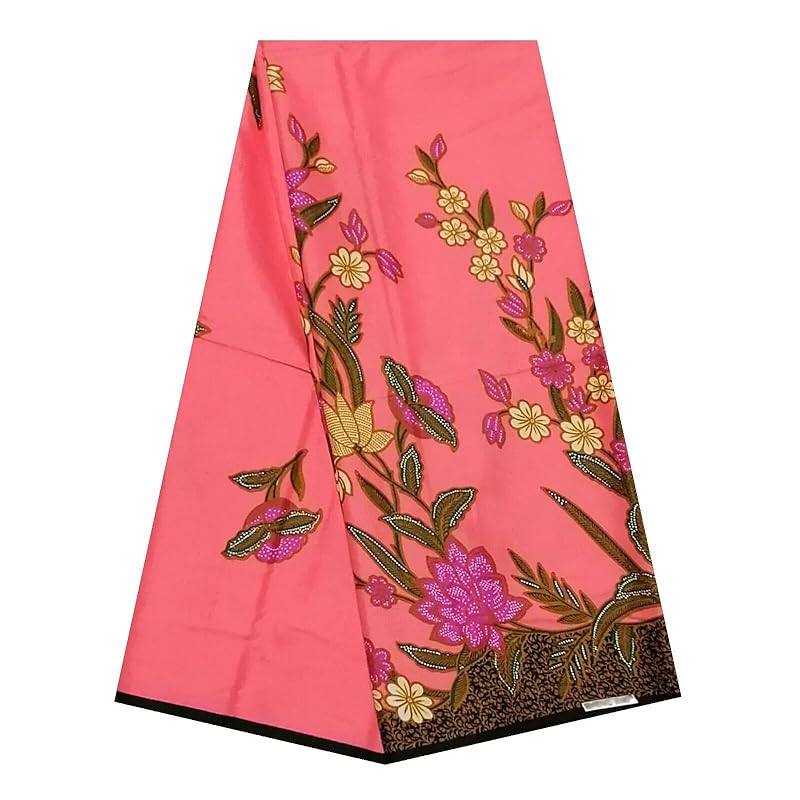 

KINOKINO Thailand batik pattern cotton print material asian ethnic cloth (H)