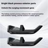 1 Pair Bright Black Car Rear Bumper Protector Spoiler Lip Splitter Trim For BMW 5 Series I5 G60 2024  Body Guard Kit Accessories