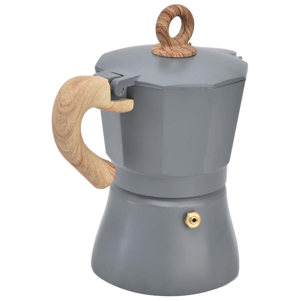 Stovetop Coffee Maker Classic Octagonal Style Coffee Making Pot for Camping Household Office150ML