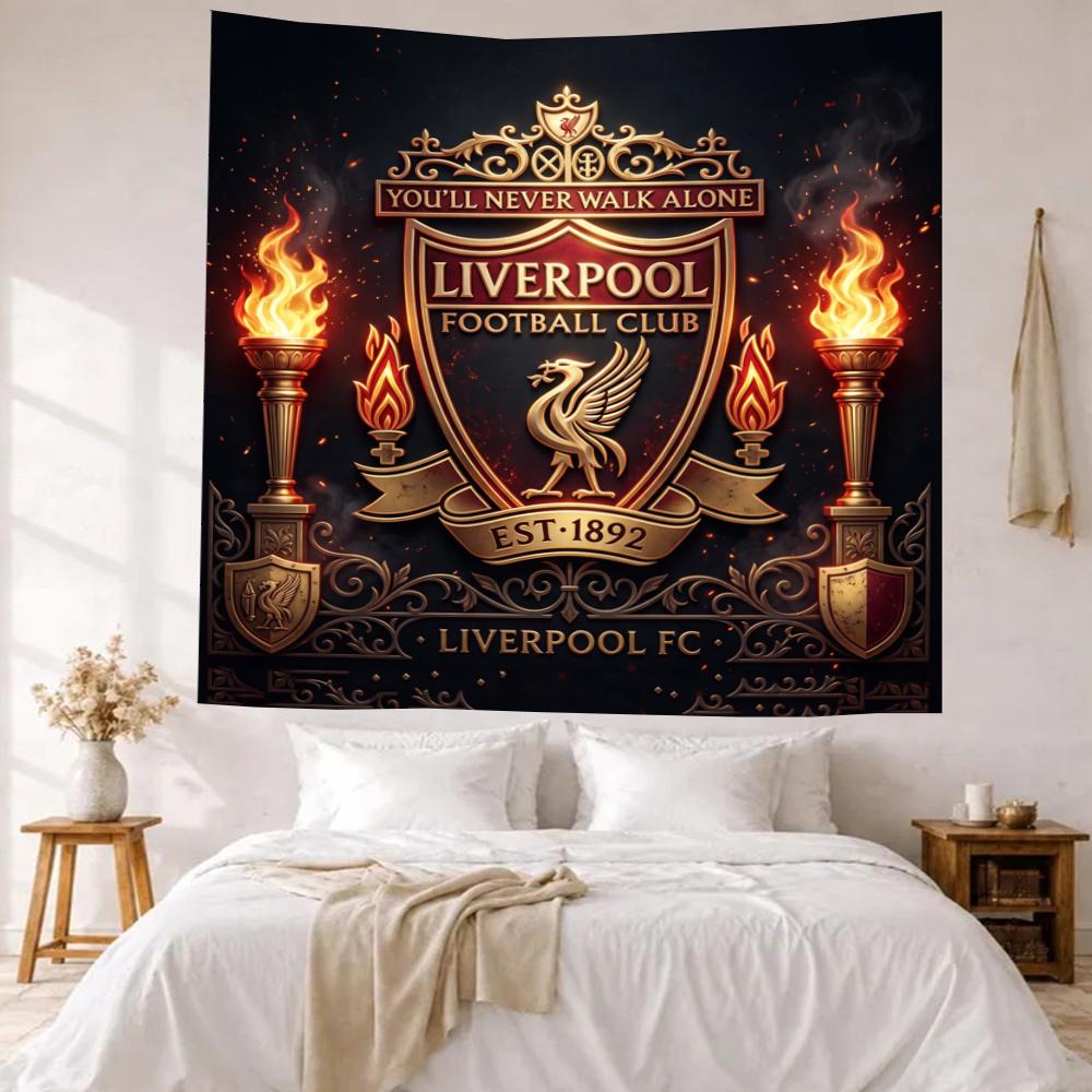 Liverpool Football Club Nástěnná dekorace Gobelín Umění pro památku mazlíčka Narozeniny Svatba Pozadí pro párty Rodinný dárek