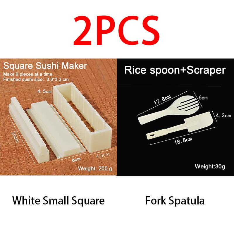 Make Sushi Machine Cutter Sushi Maker Kimbap Sushi Rolls Mold Round Square Heart-shaped Onigiri Molds Rice Balls