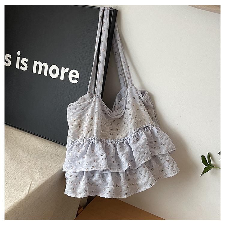 Bag Women's Small Floral Seaside Portable Bucket Bag New Fashionable Girl Vegetable Basket Handbag